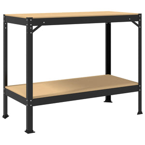 Werkbank Schwarz mit Lochwand