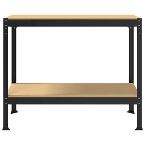 Werkbank Schwarz mit Lochwand