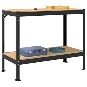 Werkbank Schwarz mit Lochwand