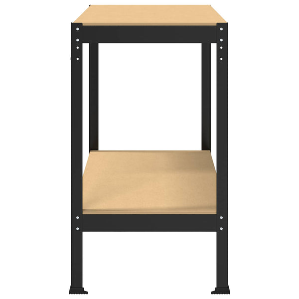 Werkbank Schwarz mit Lochwand