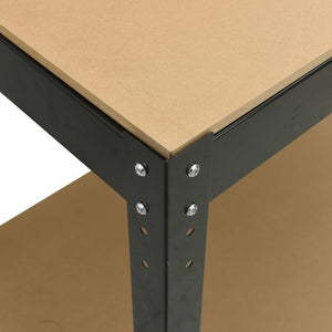 Werkbank Schwarz mit Lochwand
