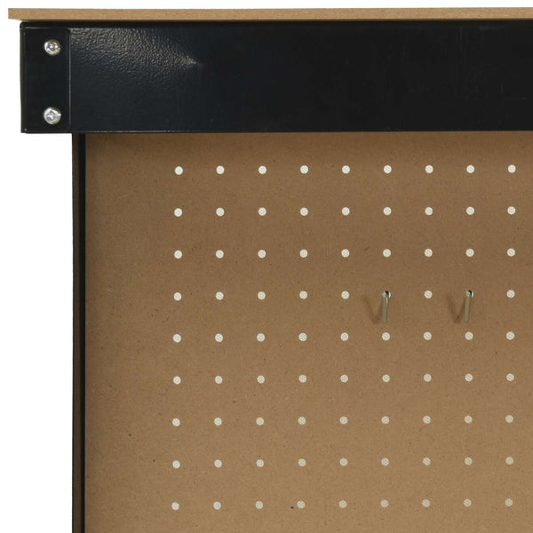 Werkbank Schwarz mit Lochwand