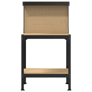Werkbank Schwarz mit Lochwand
