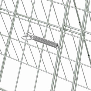 Kaninchenkäfig Silber Verzinkt 110cm