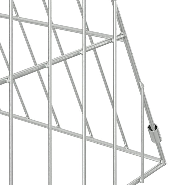Kaninchenkäfig Silber Verzinkt 110cm