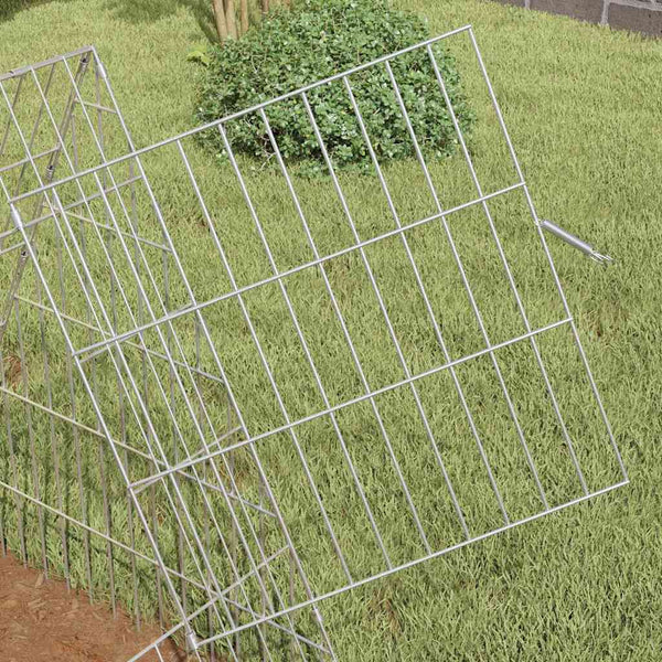 Kaninchenkäfig Silber Verzinkt 110cm