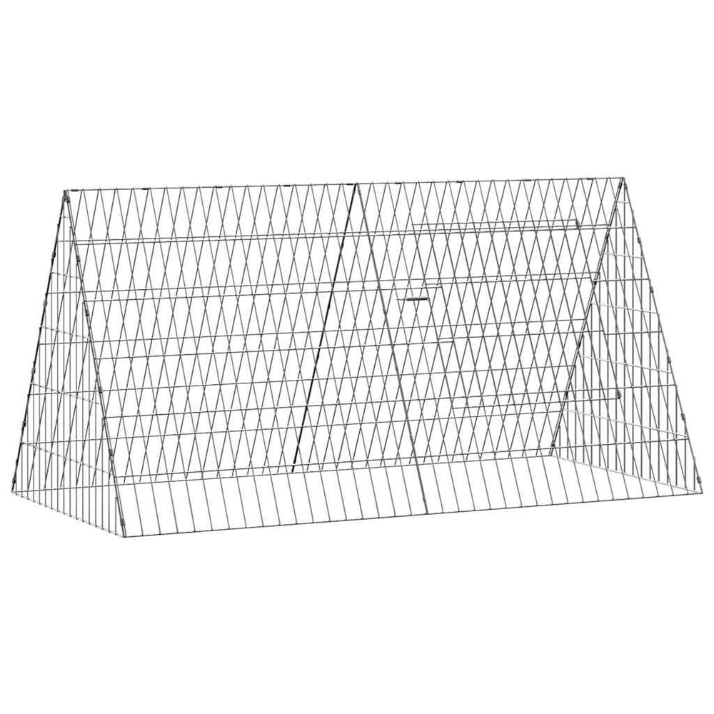 Kaninchenkäfig Silber Verzinkt 110cm