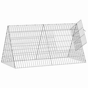 Kaninchenkäfig Silber Verzinkt 110cm