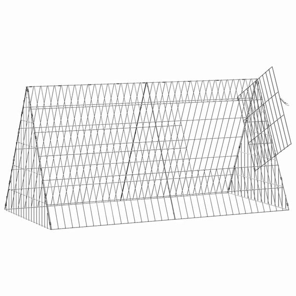 Kaninchenkäfig Silber Verzinkt 110cm