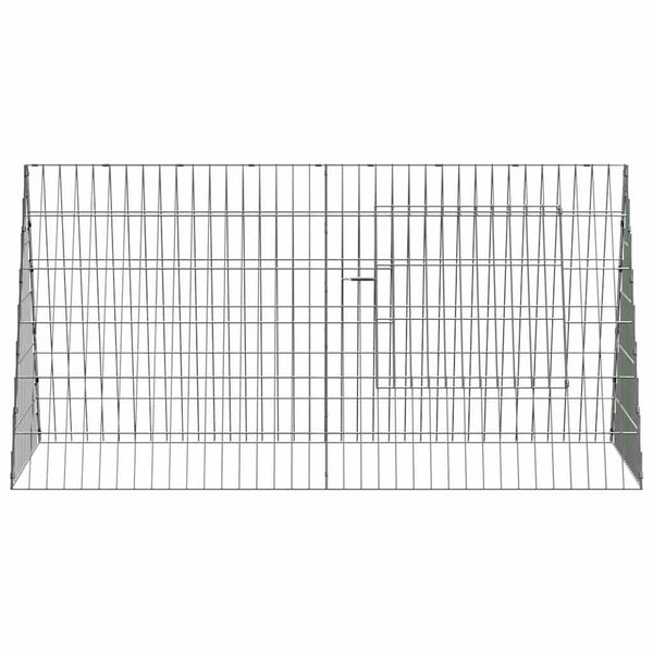 Kaninchenkäfig Silber Verzinkt 110cm