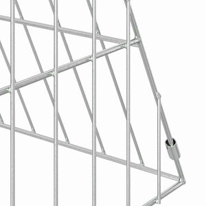Hasenkäfig Silber Verzinkt 215 cm