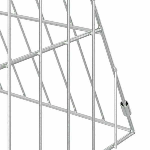 Hasenkäfig Silber Verzinkt 215 cm