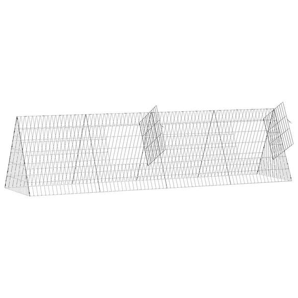 Hasenkäfig Silber Verzinkt 215 cm