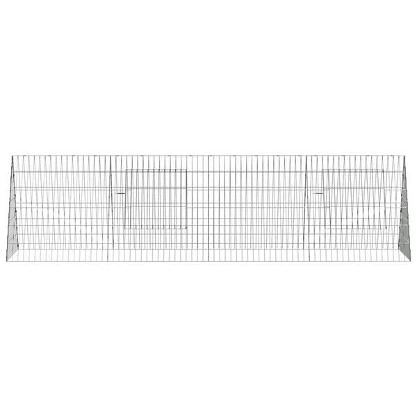 Hasenkäfig Silber Verzinkt 215 cm