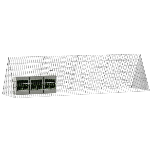 Hasenkäfig Silber Verzinkt 215 cm