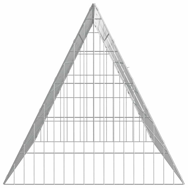 Hasenkäfig Silber Verzinkt 215 cm