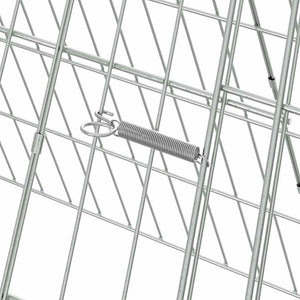 Kaninchenkäfig Silber Verzinkt 430cm
