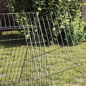 Kaninchenkäfig Silber Verzinkt 430cm