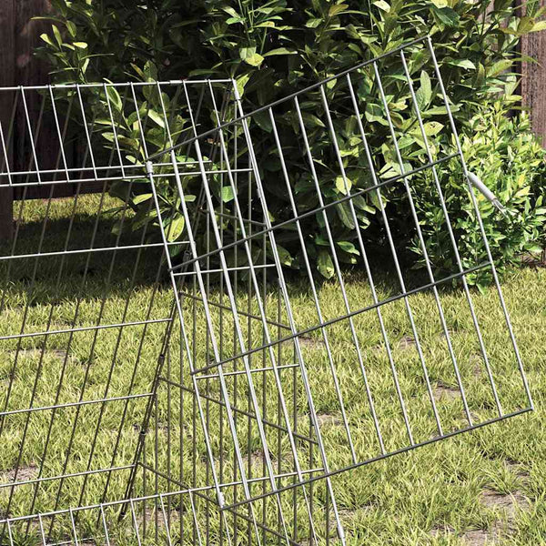Kaninchenkäfig Silber Verzinkt 430cm