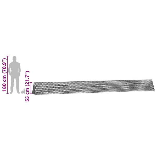 Verzinkter Hasenkäfig Silber 650cm