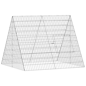 Kaninchenkäfig Silber Verzinkt 110x100x85cm