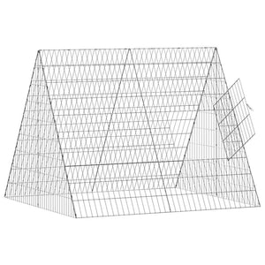 Kaninchenkäfig Silber Verzinkt 110x100x85cm
