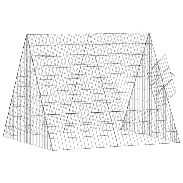 Kaninchenkäfig Silber Verzinkt 110x100x85cm