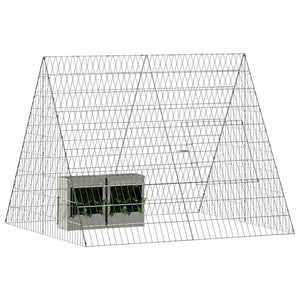 Kaninchenkäfig Silber Verzinkt 110x100x85cm
