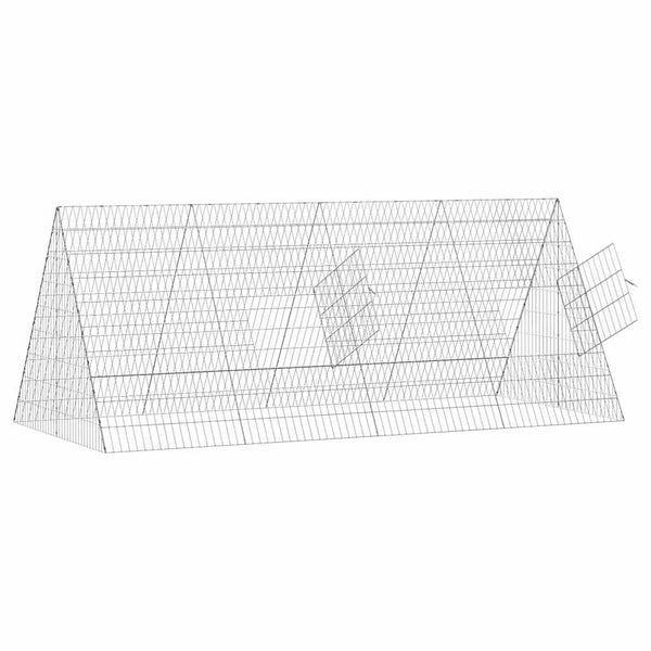 Kaninchenkäfig Silber Verzinkt 215 cm