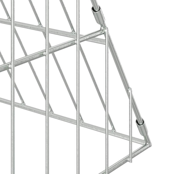 Hasenkäfig Silber Verzinkt 430cm