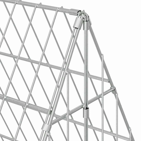 Hasenkäfig Silber Verzinkt 430cm