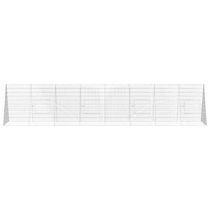 Hasenkäfig Silber Verzinkt 430cm