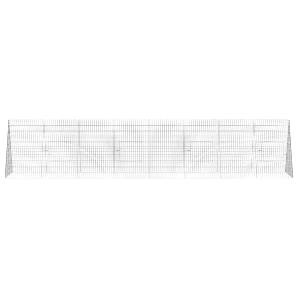 Hasenkäfig Silber Verzinkt 430cm