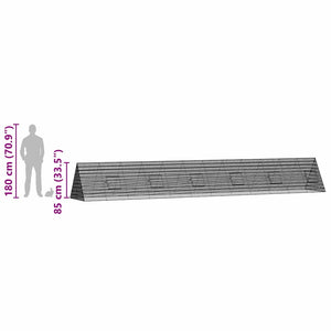 Hasenkäfig Silber Verzinkt 650cm