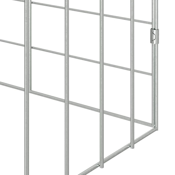 Kaninchenkäfig Silber Verzinkt 100cm