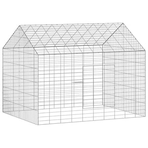 Kaninchenkäfig Silber Verzinkt 100cm