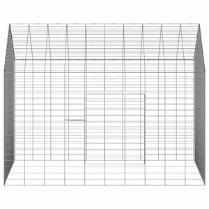 Kaninchenkäfig Silber Verzinkt 100cm