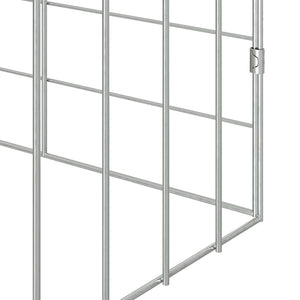 Kaninchenkäfig Silber Verzinkt 400cm