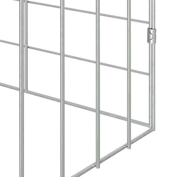 Kaninchenkäfig Silber Verzinkt 400cm