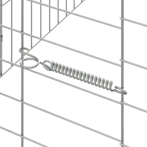 Kaninchenkäfig Silber Verzinkt 600cm