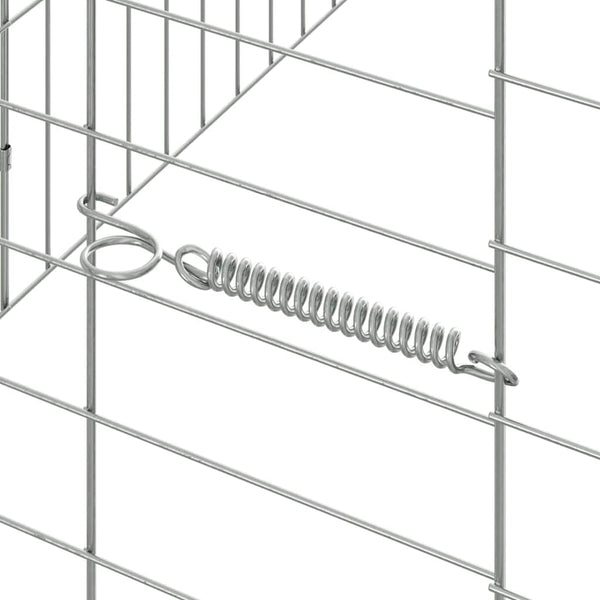 Kaninchenkäfig Silber Verzinkt 600cm