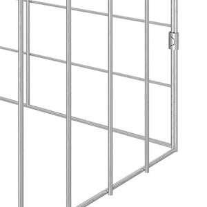 Kaninchenkäfig Silber Verzinkt 600cm