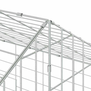 Kaninchenkäfig Silber Verzinkt 600cm