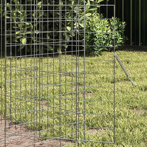 Kaninchenkäfig Silber Verzinkt 600cm