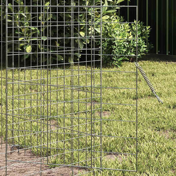 Kaninchenkäfig Silber Verzinkt 600cm