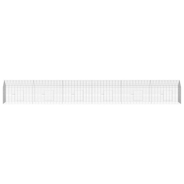 Kaninchenkäfig Silber Verzinkt 600cm