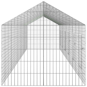 Kaninchenkäfig Silber Verzinkt 600cm