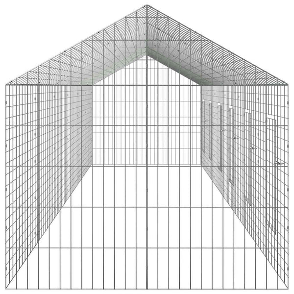 Kaninchenkäfig Silber Verzinkt 600cm