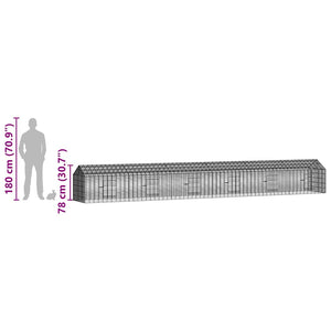 Kaninchenkäfig Silber Verzinkt 600cm