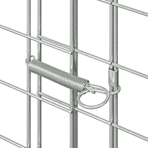 Hasenkäfig Silber Verzinkt 100x100x210cm